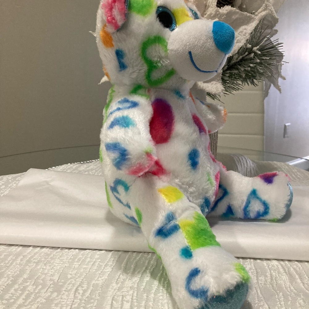White and Blue Stuffed Animal Plush Toy - Picture 3 of 6